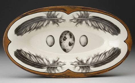 Laura Zindel - Oblong Serving Dish - Quail Feather
