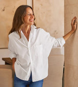 Frank & Eileen Continuous Button Down Oona Shirt - White