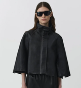 Simkhai - Orvik Leather Cape Jacket - Black