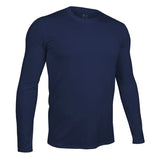 2UNDR - Long Sleeve Luxury Crew Tee - Pacific Navy