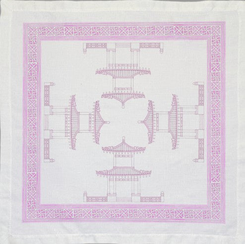 Ramsay Gourd -Pagoda Napkin in Lilac, Set of 4
