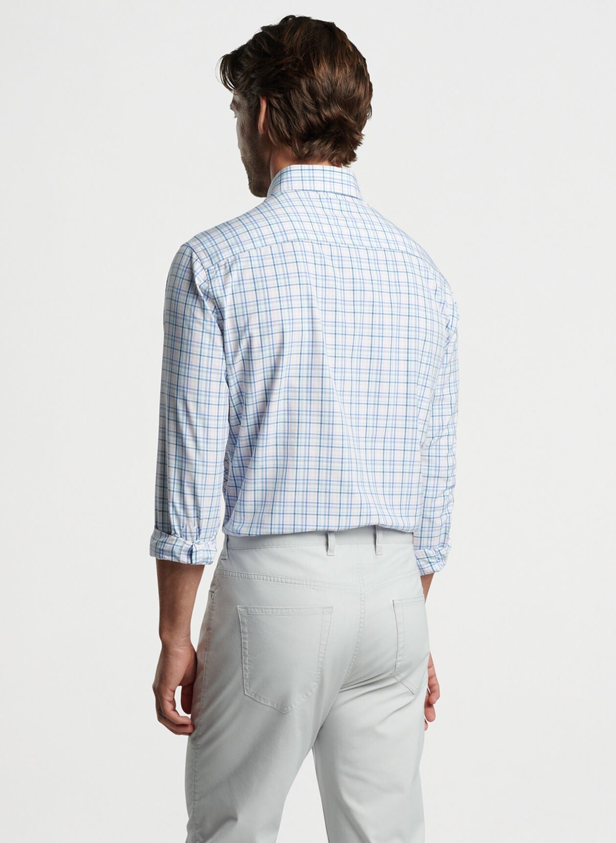 Peter Millar - Roxbury Performance Poplin Sport Shirt - Maritime