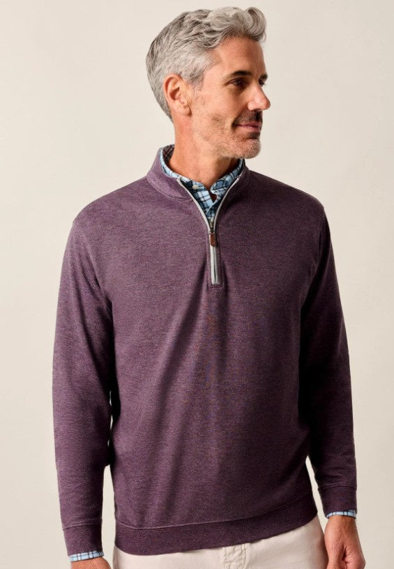 Johnnie O - Sully Quarter Zip - Royal Plum