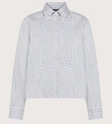 Seventy - Lurex Poplin Shirt - Sky Blue