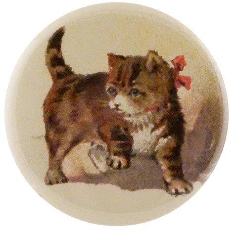 John Derian - Mirror Button - Puss in the Corner