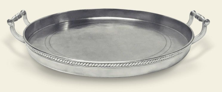 MATCH - Round 16" Tray with Handles - A870.0