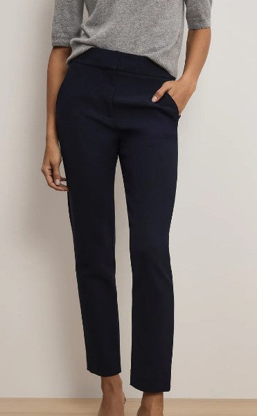 Veronica Beard - Renzo Clean Waistband Pant - Navy