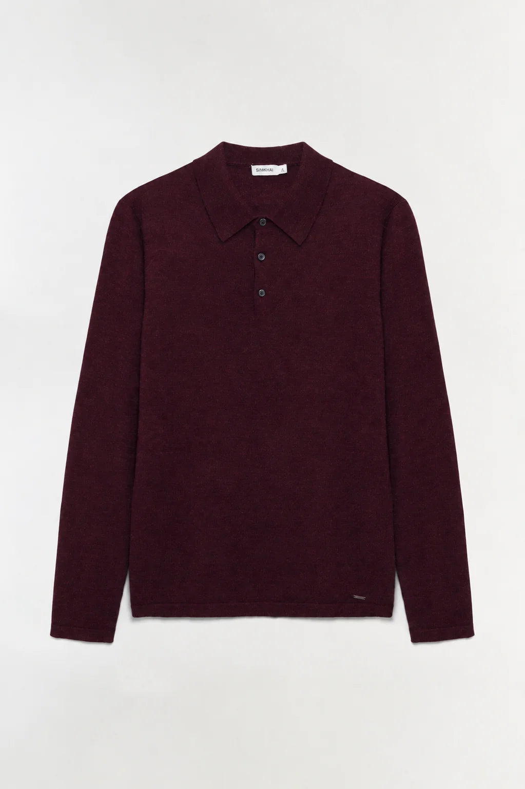 SIMKHAI - Reynolds Long Sleeve Polo - Fig