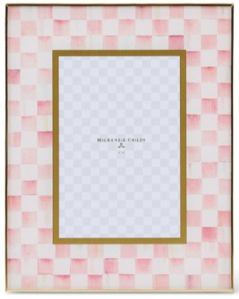 MacKenzie-Childs- Rosy Check 4x6 Glass Frame