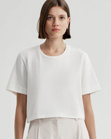 A.L.C - Kali Relaxed Crop Tee - White