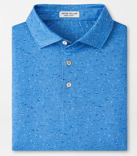 Peter Millar - Scotland Links Performance Jersey Polo - Evening Tide