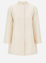 HERNO - COAT IN VEILED SEQUINS - Ivory