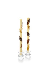 falling leaves dinner candles, set of 2