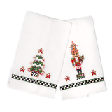 nutcracker & tree guest towels, set of 2