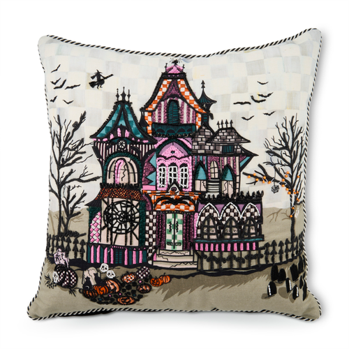 MacKenzie- Childs- Haunted House throw pillow