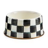 courtly check medium pet dish