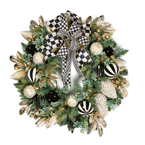 courtly noel illuminated 26" wreath