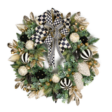 courtly noel illuminated 26" wreath