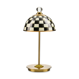 courtly check led rechargeable dome table lamp