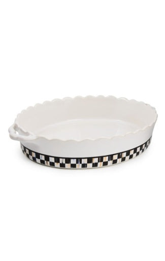 courtly check everyday large oval baker