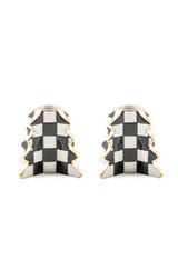 check tree candle holders, set of 2