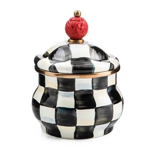 MacKenzie-Childs - courtly check lidded sugar bowl