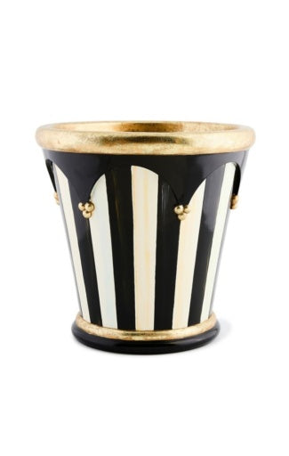 courtly stripe 13" flower pot