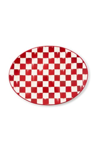 cherry check serving platter