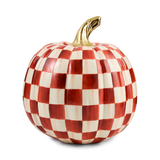 MacKenzie-Childs - paprika check medium pumpkin