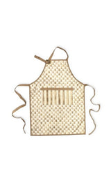 mocha check apron