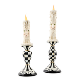 MacKenzie-Childs - haunted house spooky illuminated candles, set of 2