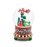 tartan village snow globe