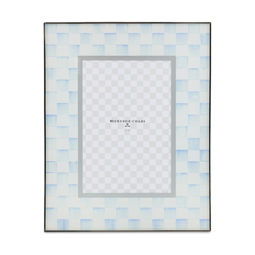 MacKenzie-Childs - sky check 4" x 6" glass frame