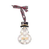 sterling check 2025 snowman ornament