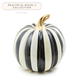 MacKenzie-Childs - courtly stripe glossy medium pumpkin