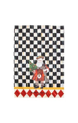 scottish santa dish towel