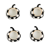 courtly check pumpkin napkin rings, set of 4