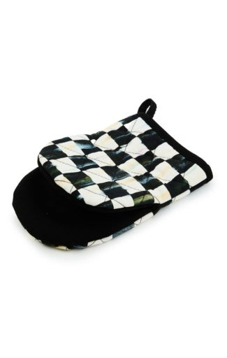courtly check mini oven mitt