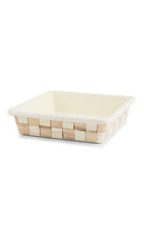 mocha check 8" square baking pan
