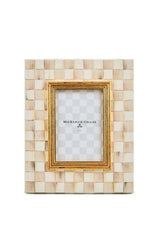 mocha check 4" x 6" frame