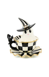 courtly check teacup ghost decor