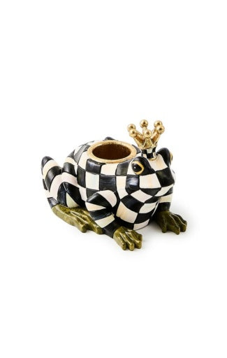 frog prince candle holder