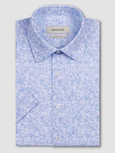 Milo OoohCotton® Floral Short-Sleeve Shirt - Air Blue
