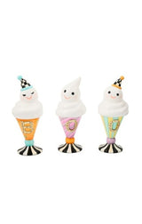 trick or treat boo ghosts, set of 3