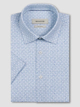 Miles OoohCotton® Floral Short-Sleeve Shirt - Seafoam