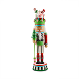 MacKenzie Childs - confetti christmas wood nutcracker
