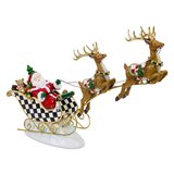 MacKenzie-Childs - illuminated sleigh ride & reindeer