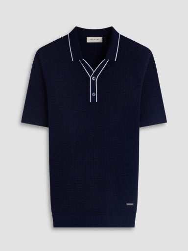 Bugatchi S/S JOHNNY SWEATER -  Navy