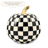 MacKenzie-Childs - courtly check glossy medium pumpkin