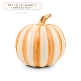MacKenzie-Childs - amber stripe medium pumpkin